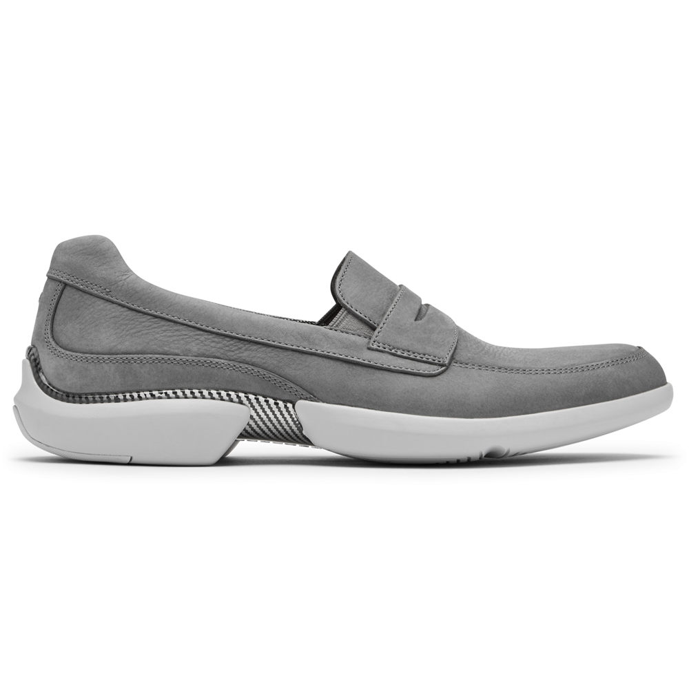 Rockport Mens Loafers Grey - Total Motion Advance Penny - UK 170-ECUYTF